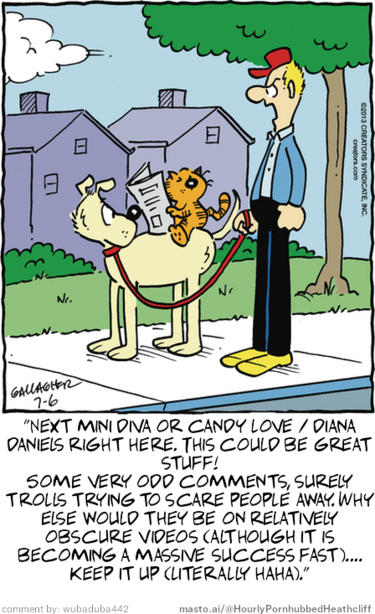 Original Heathcliff comic from July 6, 2013
New caption: 