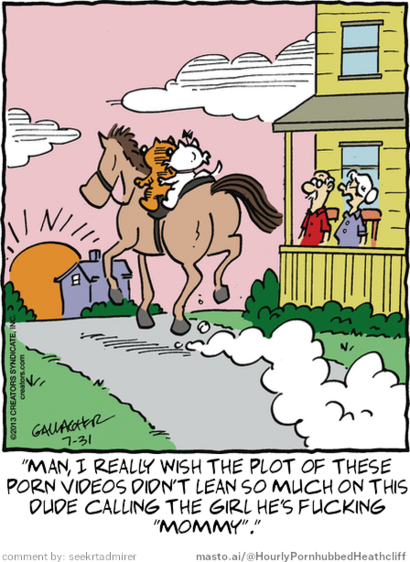 Original Heathcliff comic from July 31, 2013
New caption: 