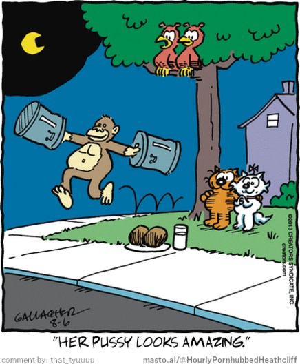 Original Heathcliff comic from August 6, 2013
New caption: 