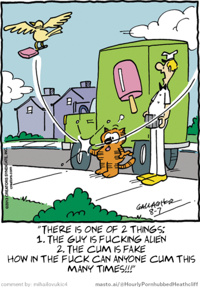 Original Heathcliff comic from August 7, 2013
New caption: 