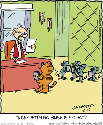 Original Heathcliff comic from August 10, 2013
New caption: 