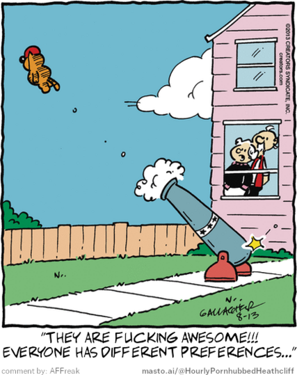 Original Heathcliff comic from August 13, 2013
New caption: 