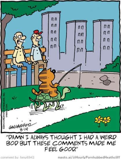 Original Heathcliff comic from August 14, 2013
New caption: 