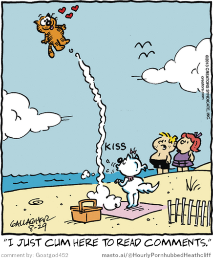 Original Heathcliff comic from August 29, 2013
New caption: 