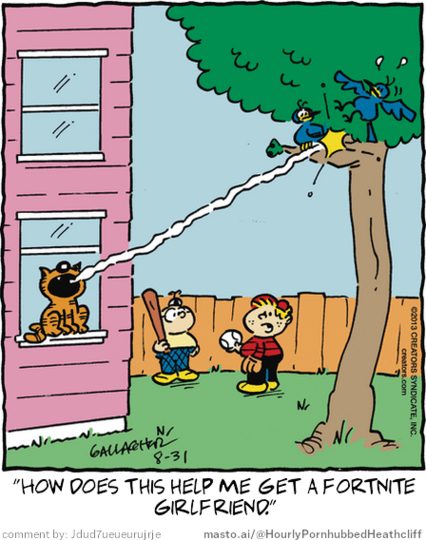 Original Heathcliff comic from August 31, 2013
New caption: 