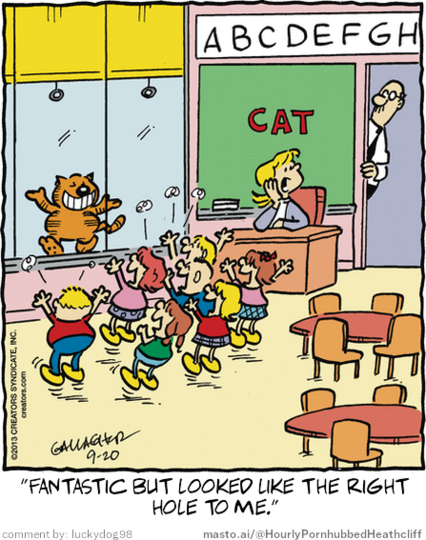 Original Heathcliff comic from September 20, 2013
New caption: 