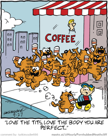 Original Heathcliff comic from September 27, 2013
New caption: 