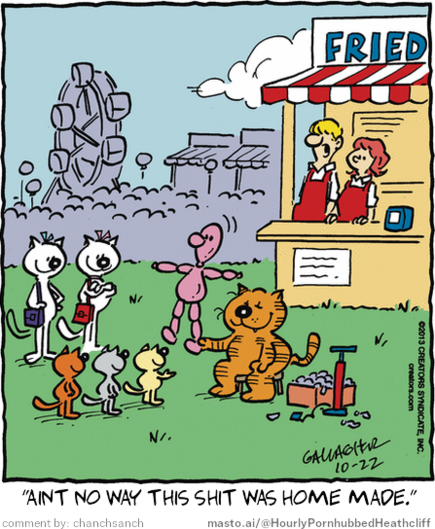 Original Heathcliff comic from October 22, 2013
New caption: 