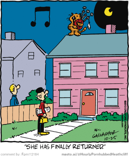 Original Heathcliff comic from October 25, 2013
New caption: 