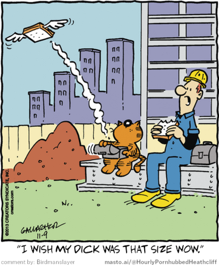 Original Heathcliff comic from November 9, 2013
New caption: 
