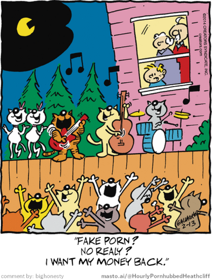 Original Heathcliff comic from February 13, 2014
New caption: 