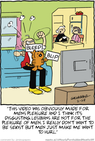 Original Heathcliff comic from February 28, 2014
New caption: 