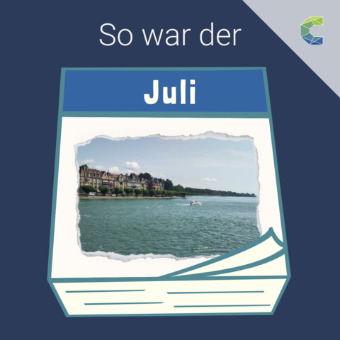 So war der Juli mit einem Bild aus Konstanz