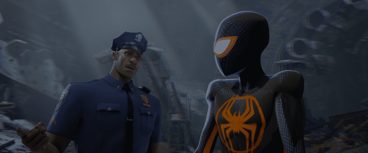 Spider-Man: Across the Spider-Verse screen grab from 00:33:37