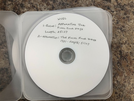 A DVD-R with an episode of Focus titled 
