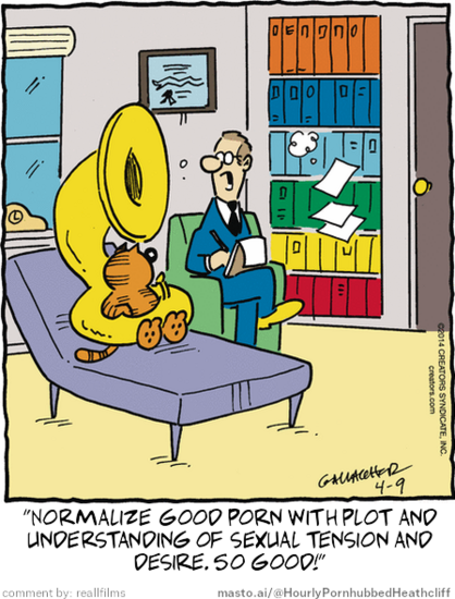 Original Heathcliff comic from April 9, 2014
New caption: 