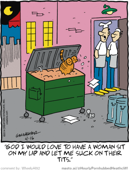 Original Heathcliff comic from April 16, 2014
New caption: 