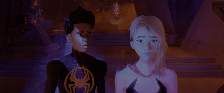 Spider-Man: Across the Spider-Verse screen grab from 01:24:47