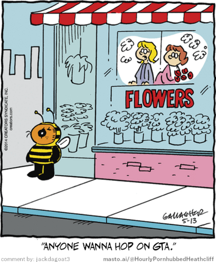 Original Heathcliff comic from May 13, 2014
New caption: 