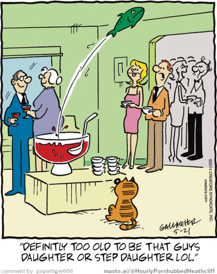 Original Heathcliff comic from May 21, 2014
New caption: 