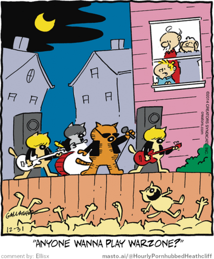 Original Heathcliff comic from December 31, 2014
New caption: 