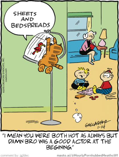 Original Heathcliff comic from January 14, 2015
New caption: 