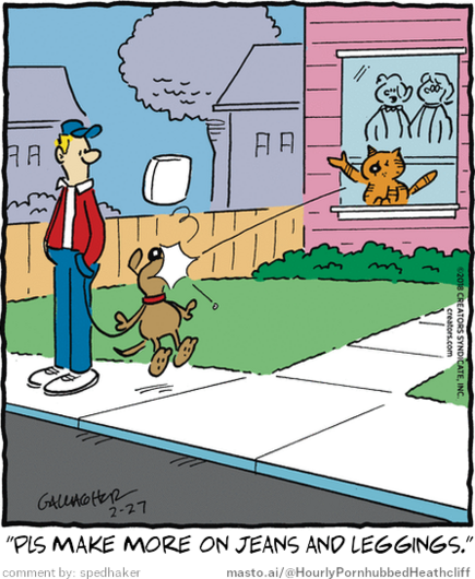 Original Heathcliff comic from February 27, 2018
New caption: 