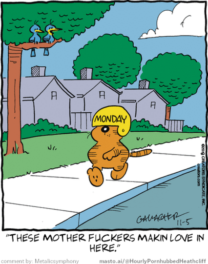 Original Heathcliff comic from November 5, 2018
New caption: 