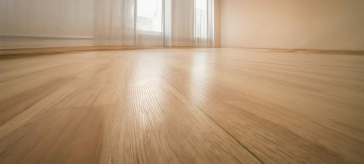 A wooden floor
