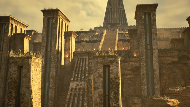 A stone castle reminiscent of the Ziggurat from the upcoming Philippine TV Series Sang'gre.