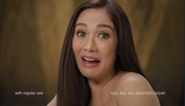 Maja Salvador for a keratin shampoo commercial.