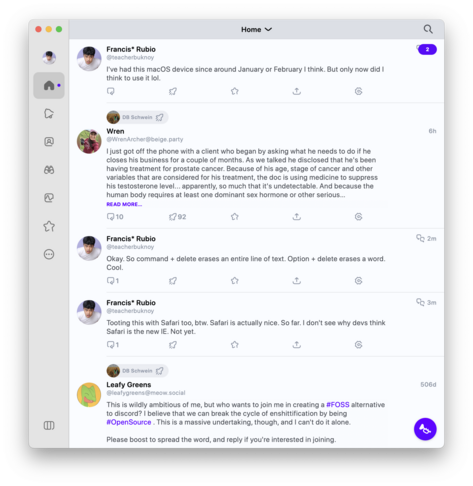 Ivory app on macOS.
