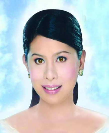 Trisha Bonoan-David's old ass profile picture she used in every campaign poster since who knows when.