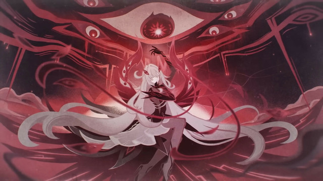 Ronova, the Shade of Death, characterized by thousands of eyes in her wings.