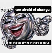 A cunty lady in chrome laughing at you because you are too afraid of change to give yourself the life you deserve.