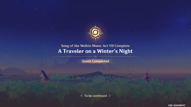 Song of the Welkin Moon: Act VII Complete. A Traveler on a Winter's Night.
