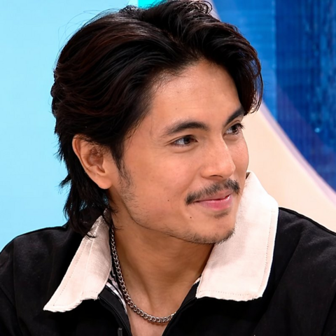 Miguel Tanfelix sporting a mustache and goatee.