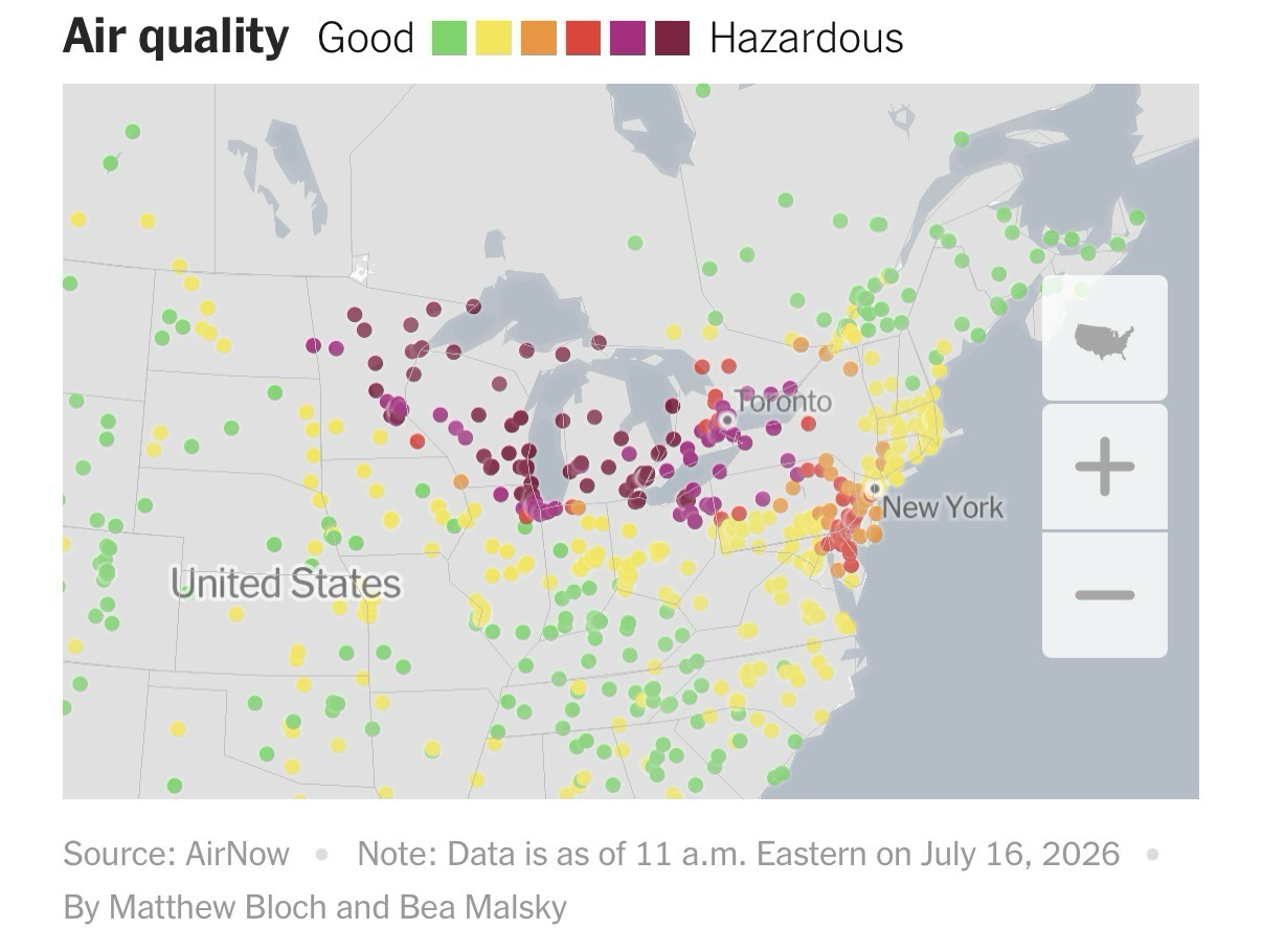 Air quality map